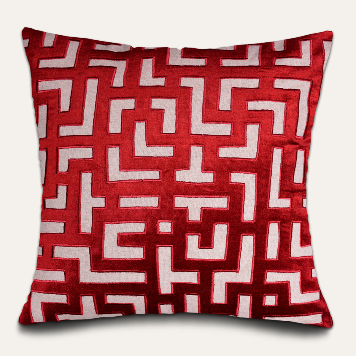 Red Throw Pillow Covers - 20 x 20 inches - Decozen