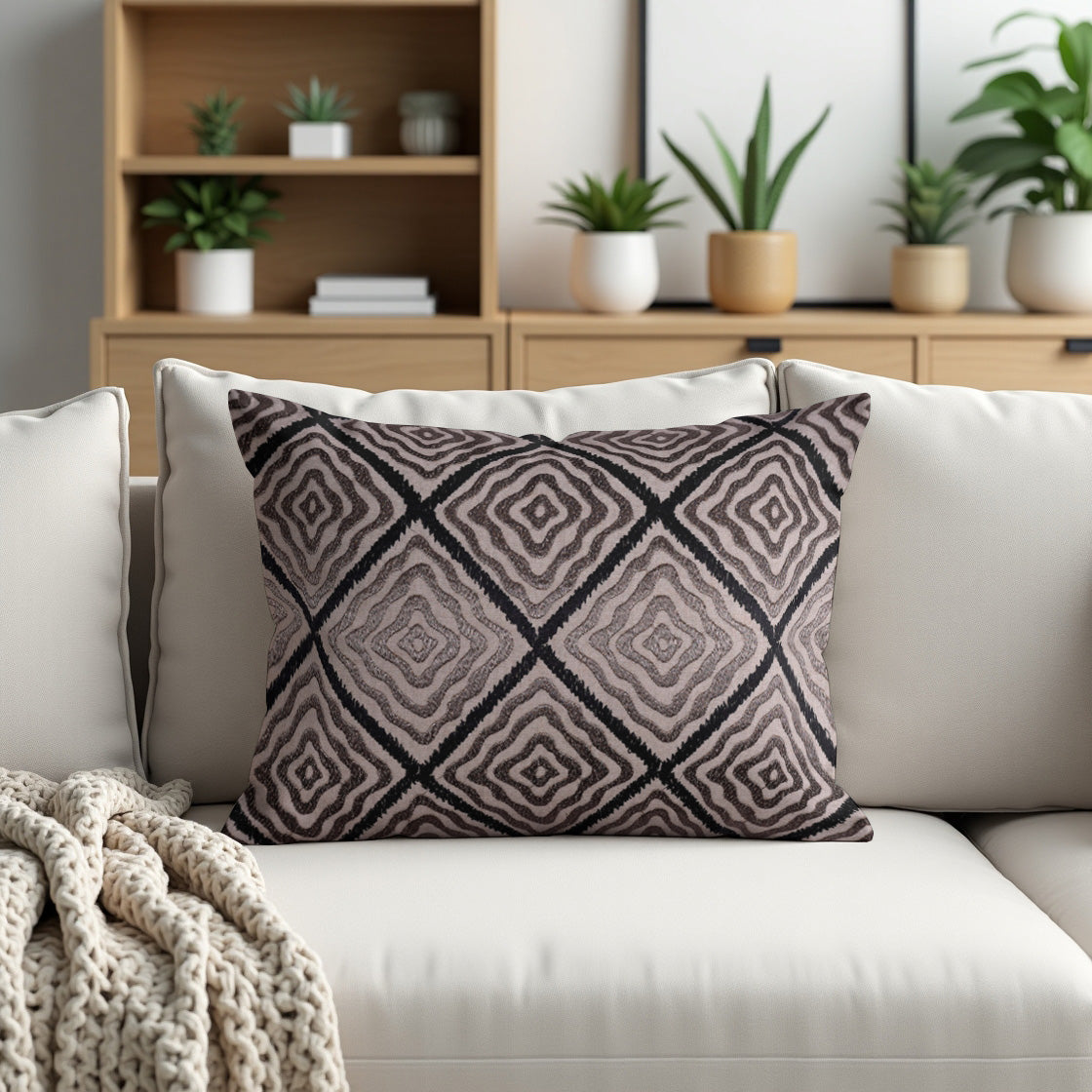 Brown Throw Pillow Covers - 12 x 20 inches