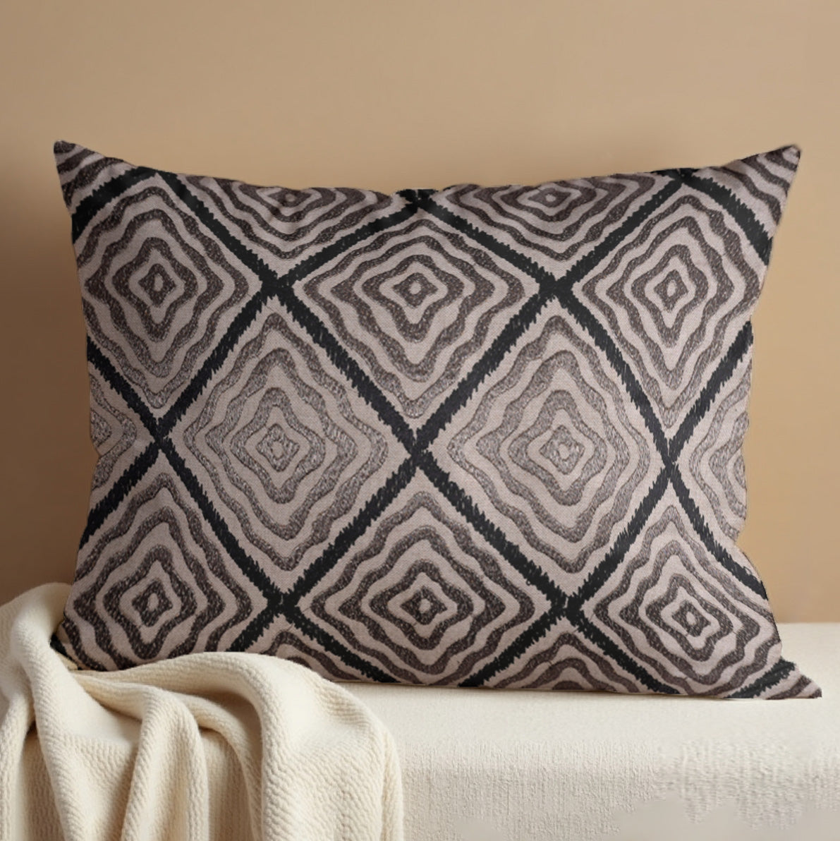 Brown Throw Pillow Covers - 12 x 20 inches
