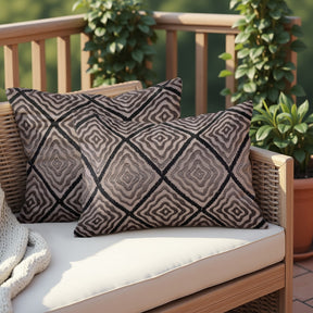 Brown Throw Pillow Covers - 12 x 20 inches