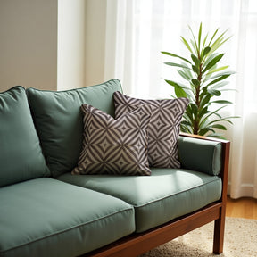 Beige Brown Throw Pillow Covers - 20 x 20 inches