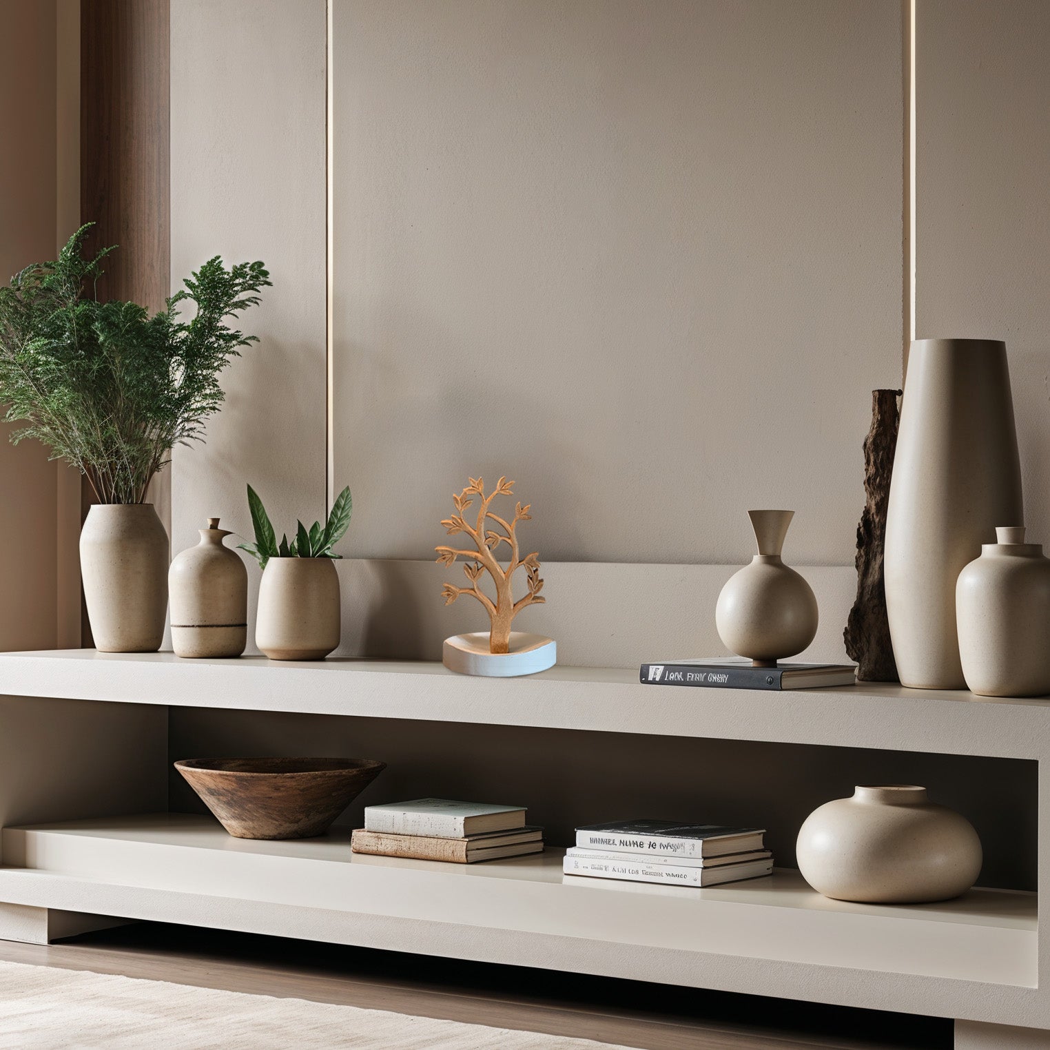 Timber Grace – Solid Wood Jewelry Tree, Handmade Decorative Organizer Stand - Decozen