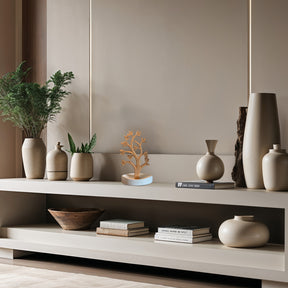 Timber Grace – Solid Wood Jewelry Tree, Handmade Decorative Organizer Stand - Decozen