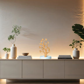 Timber Grace – Solid Wood Jewelry Tree, Handmade Decorative Organizer Stand - Decozen