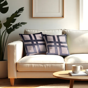 Beige Brown Throw Pillow Covers - 20 x 20 inches