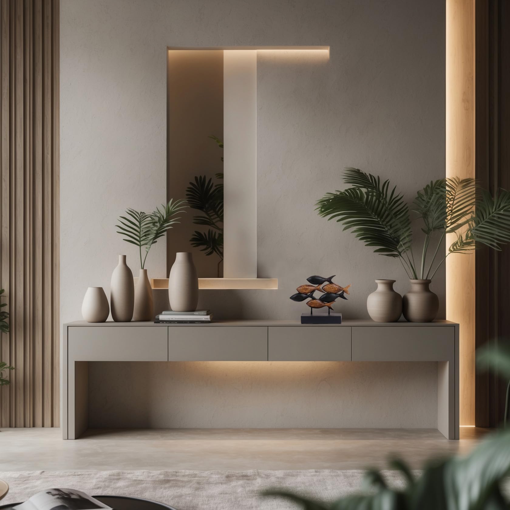 Aqua Serenity – Hand-Carved Wooden Fish Sculpture, Artistic Home Décor - Decozen