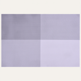 Set of four Notting Hill white gray PVC placemats, washable and heat resistant, perfect for protecting table surfaces.