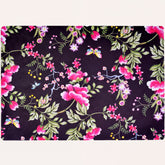 Set of four floral design cork-backed placemats, ATKP-12CK, featuring colorful flower patterns on durable cork.