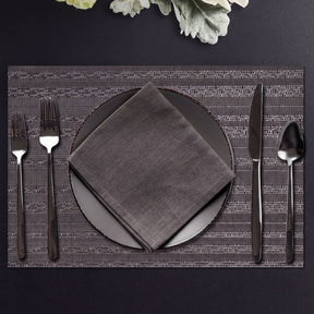 Set of four PVC placemats for dining table, featuring colorful, durable PVC material from brand 81811.