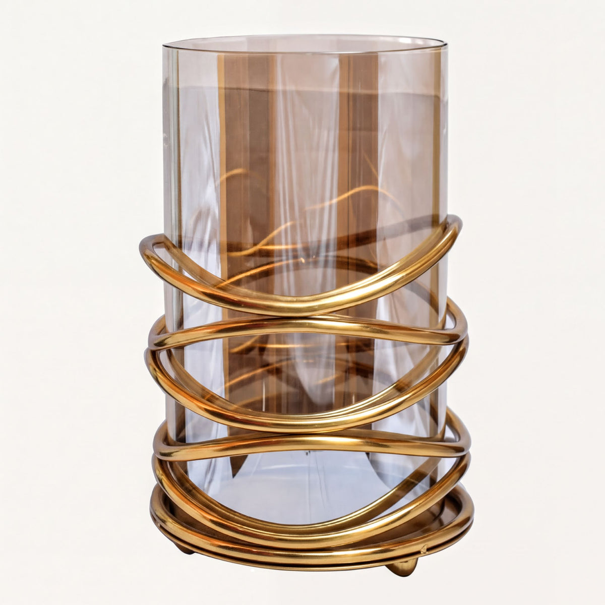 Large swirl design candle holder by 2016406, featuring an elegant, decorative shape ideal for home decor or candle display.