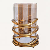 Large swirl design candle holder by 2016406, featuring an elegant, decorative shape ideal for home decor or candle display.