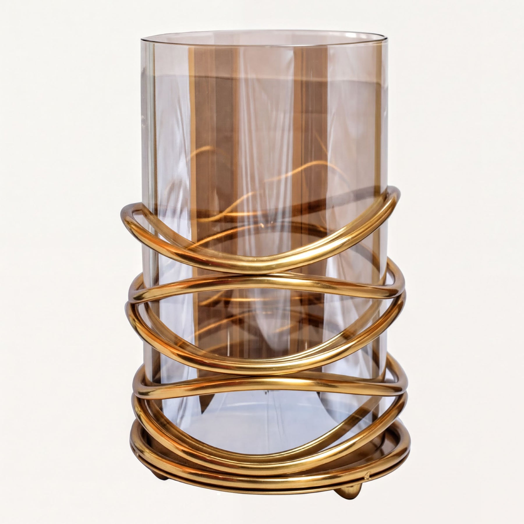 Large swirl design candle holder by 2016406, featuring an elegant, decorative shape ideal for home decor or candle display.