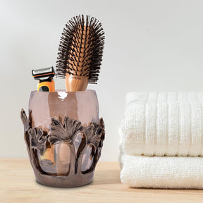 Elegant Aura stylish bathroom tumbler with a contemporary design, decorative home accent for modern bathroom décor.