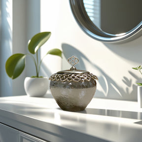 The Arabesque Collection - Cotton Ball Container - Decozen 