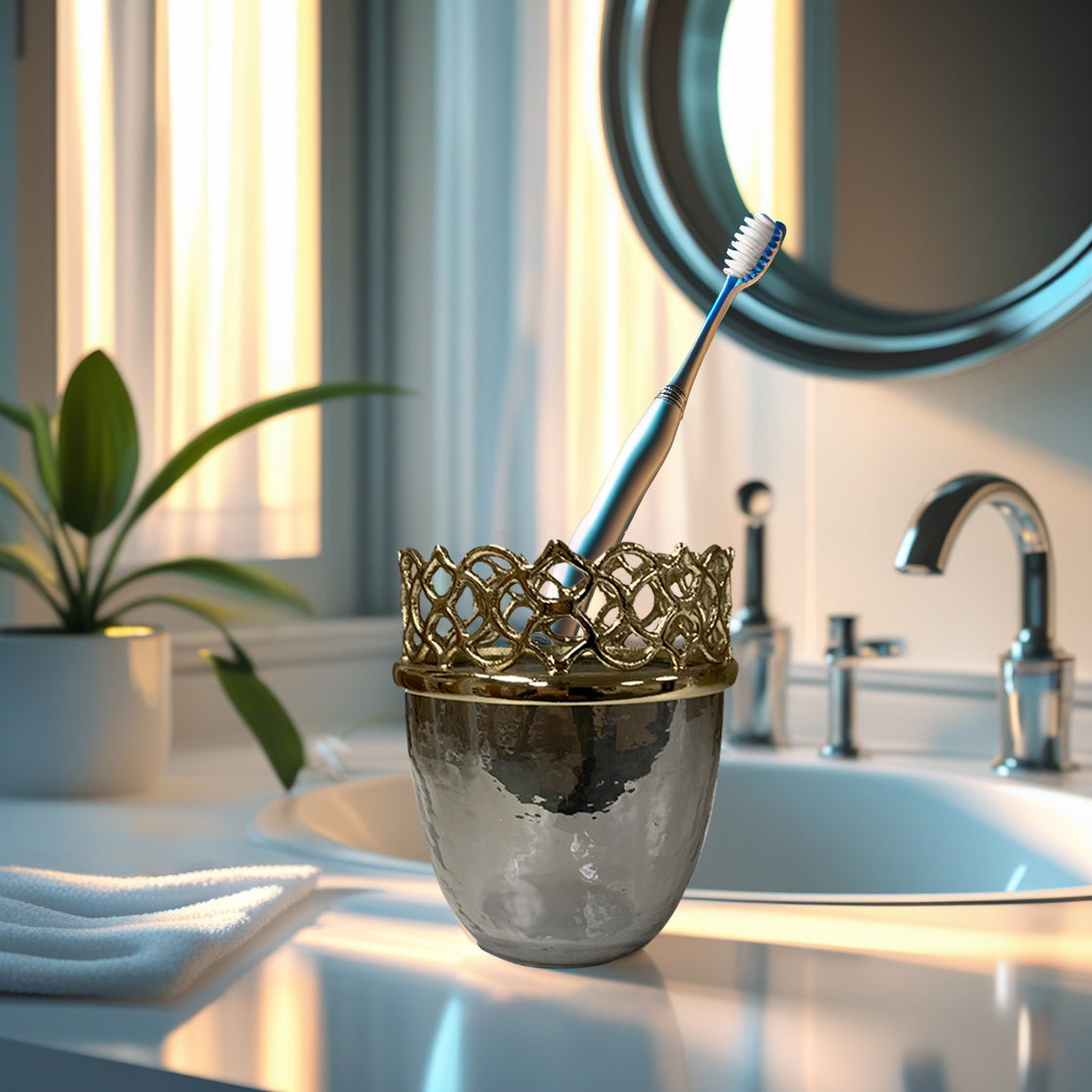 Grace Essence – Elegant Bathroom Tumblers Handmade Modern Decorative Accessories - Decozen