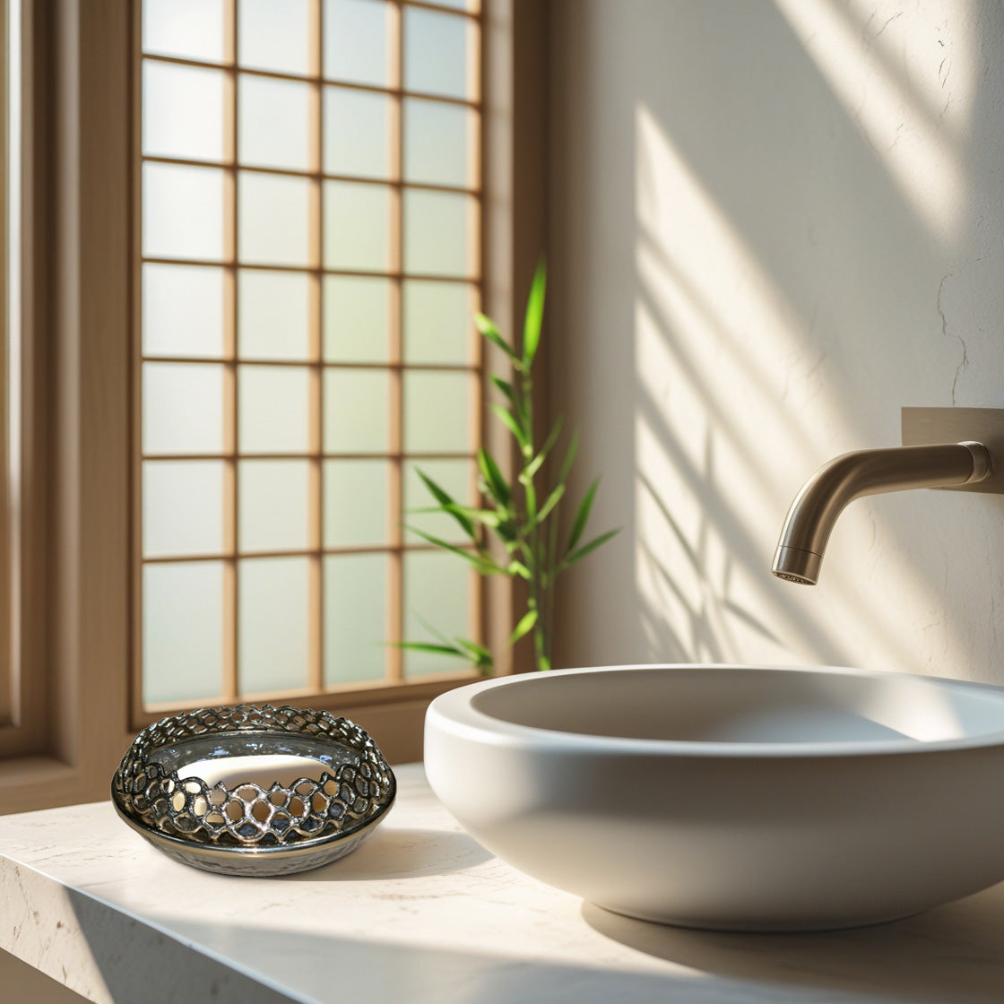 Elegant Haven – Modern Decorative Counter Accessory Handmade Bathroom Soap Dish - Decozen