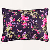 Floral printed throw pillow cover, 14 x 20 inches, showing vibrant floral design on soft fabric for cozy home decor.