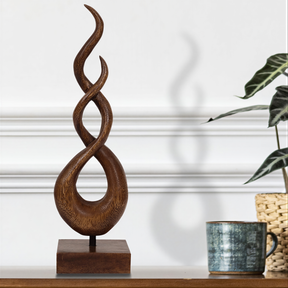 Intertwined Handmade Wooden Sculpture - Decozen 