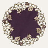 Plum Gold Table Doilies - Tarantino Collection - Decozen