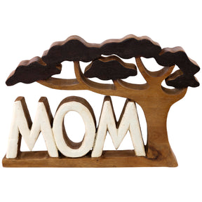 Mom Handmade Wooden Sculpture
