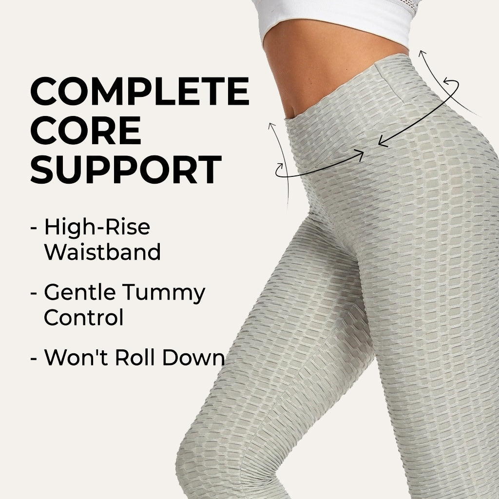 Yogazen Women's High-Waist Scrunch Booty Leggings – Gray