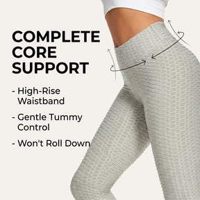 Yogazen Women's High-Waist Scrunch Booty Leggings – Gray