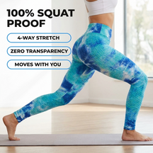 Yogazen Women's High-Waist Capri Leggings – Tummy-Control Yoga Pants (Camo & Brights)