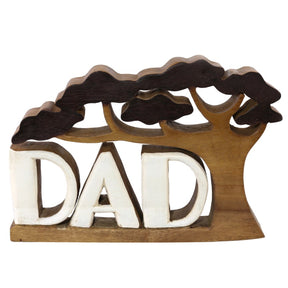 Dad Handmade Wooden Sculpture