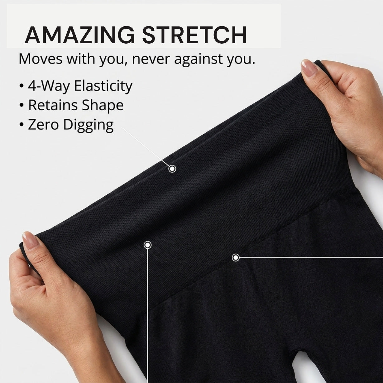 Yogazen Women's High-Waist Seamless Leggings – Ruched Butt Tummy-Control Tights