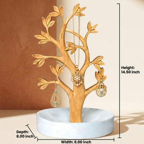 Wood Jewelry Tree – Solid Wood Organizer & Handcrafted Jewelry Hanging Stand
