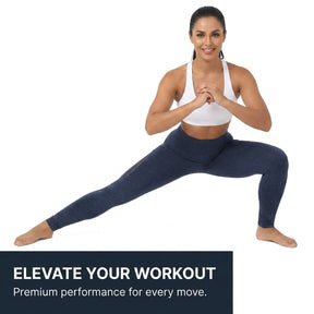 Yogazen Women's High-Waist Seamless Leggings – Ruched Butt Tummy-Control Tights