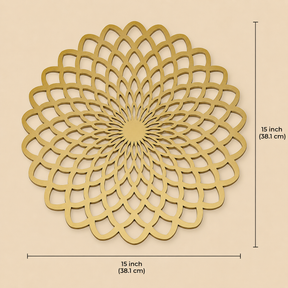 Gold Wooden Trivet Placemats for Dining Table