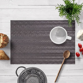 Set of four PVC placemats for dining table, durable and easy to clean, from the 81811 brand, with colorful design and textured surface.
