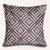 Beige and brown throw pillow cover, 20x20 inches, from #016 brand, showcasing soft fabric and stylish design for home decor.