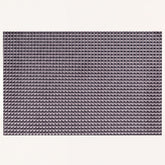 Set of four PVC placemats for dining table, with colorful, textured surface, designed to protect and decorate the table.
