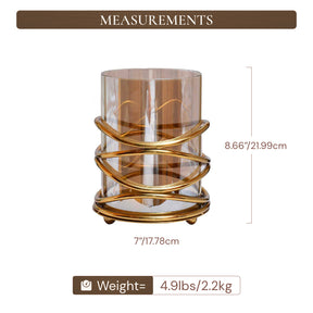 Swirl Design Candle Holder - Medium - Decozen 