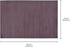 Brown PVC Decozen placemats, 18x12 inches, heat-resistant, washable, wipeable table protectors for indoor and outdoor kitchen decor.
