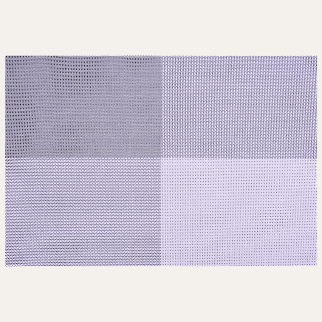 Notting Hill White Gray Placemats – Washable Heat Resistant - Decozen