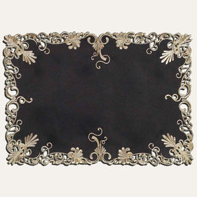 Black Gold Table Placemats - Chantelle Collection - Decozen