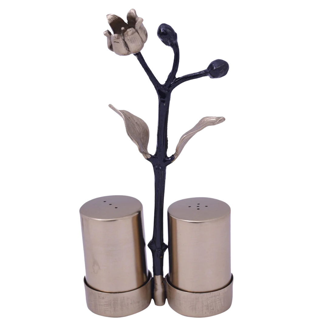 Etched Salt & Pepper Shaker Set