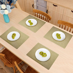 Woven PVC placemats set of 8, durable and stylish PVC placemats with woven design, ideal for dining tables.