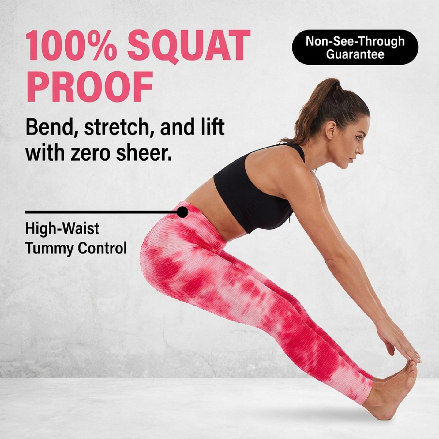 Yogazen Women's High-Waist Capri Leggings – Tummy-Control Yoga Pants (Camo & Brights)