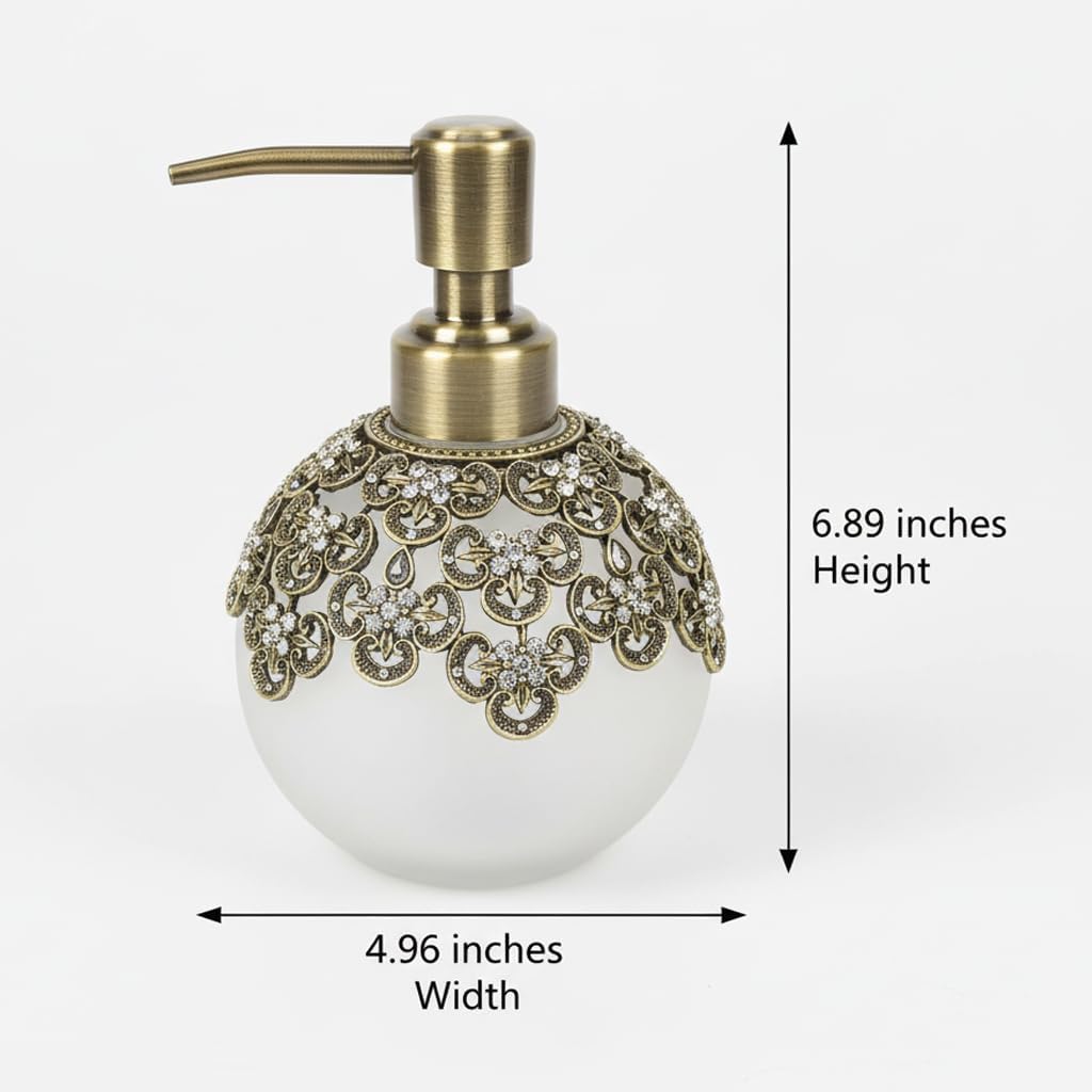 LB 24533 Colette Charm modern decorative bathroom lotion dispenser with handmade design and elegant finish.