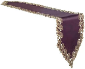 Violet Dream – Plum Gold Table Runner, Anyce Collection Artistic Home Table Décor 14*108 inch