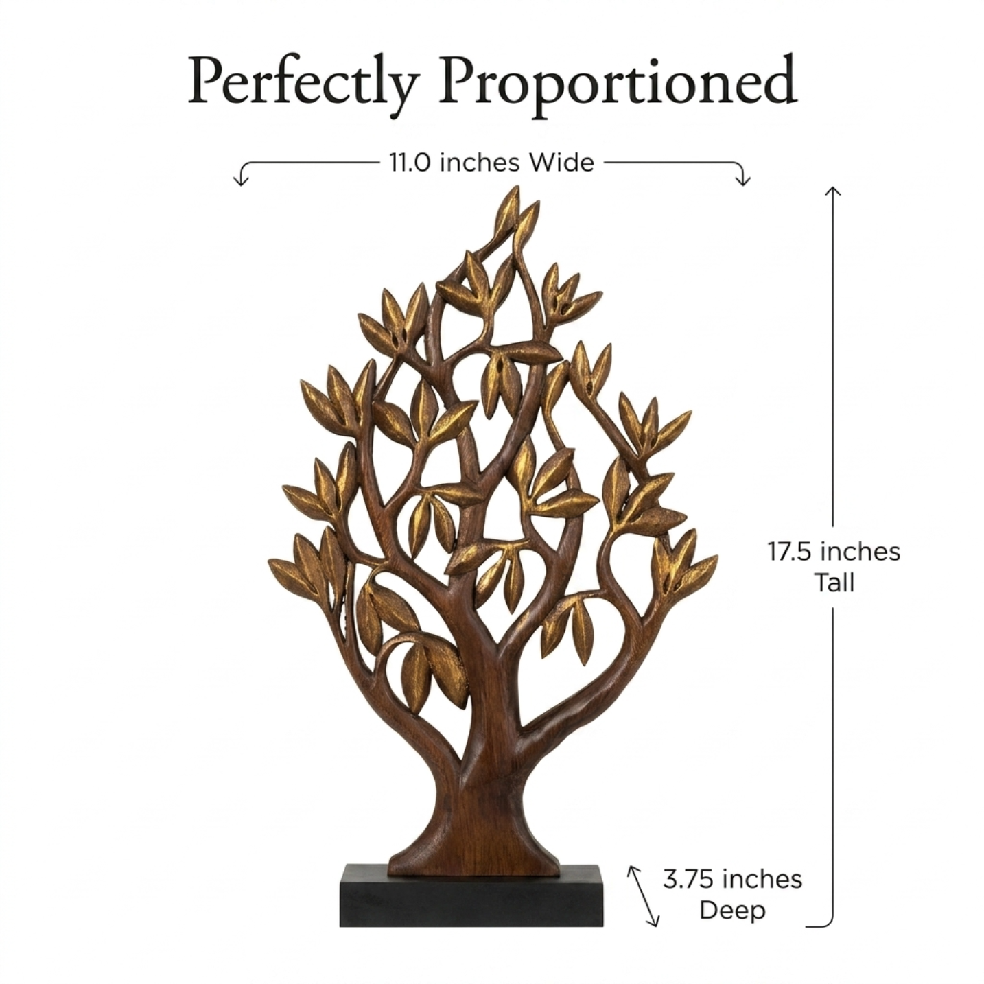 Tree of Life Sculpture – Handcrafted Wooden Decor | Acacia Wood Art Gift