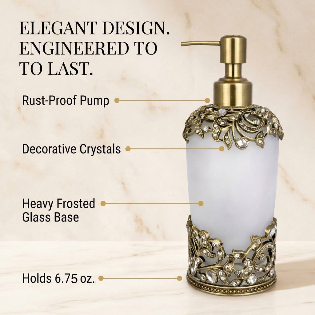 Modern handmade soap dispenser by Liora Bloom, 9 oz lotion dispenser with sleek design for bathroom decor.