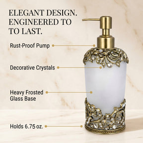 Modern handmade soap dispenser by Liora Bloom, 9 oz lotion dispenser with sleek design for bathroom decor.
