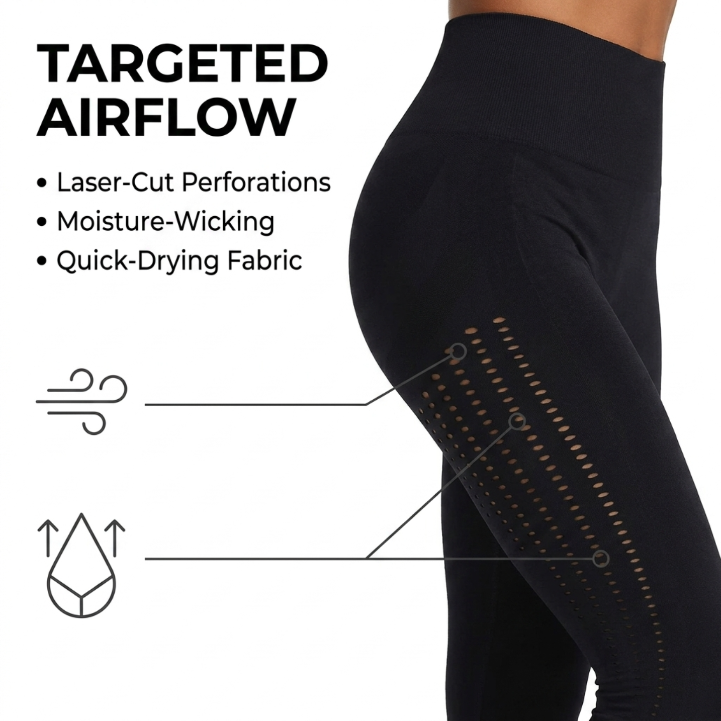 Yogazen Women's High-Waist Seamless Leggings – Ruched Butt Tummy-Control Tights