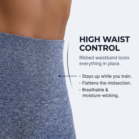 Yogazen Women's High-Waist Seamless Leggings – Ruched Butt Tummy-Control Tights