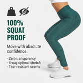 Yogazen Women's High-Waist Scrunch Booty Leggings – Green